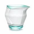 Geometrische Glaskaraffe 1000ml Transparent/Grün