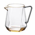 Moderner Glaskrug 1L Transparent/Bernstein