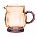 Glasskrug 500ml Bernstein/Lila mit Ergonomischem Griff