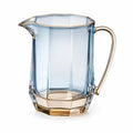 Handgefertigter Kristallkrug mit Goldrand 1500 ml Blau