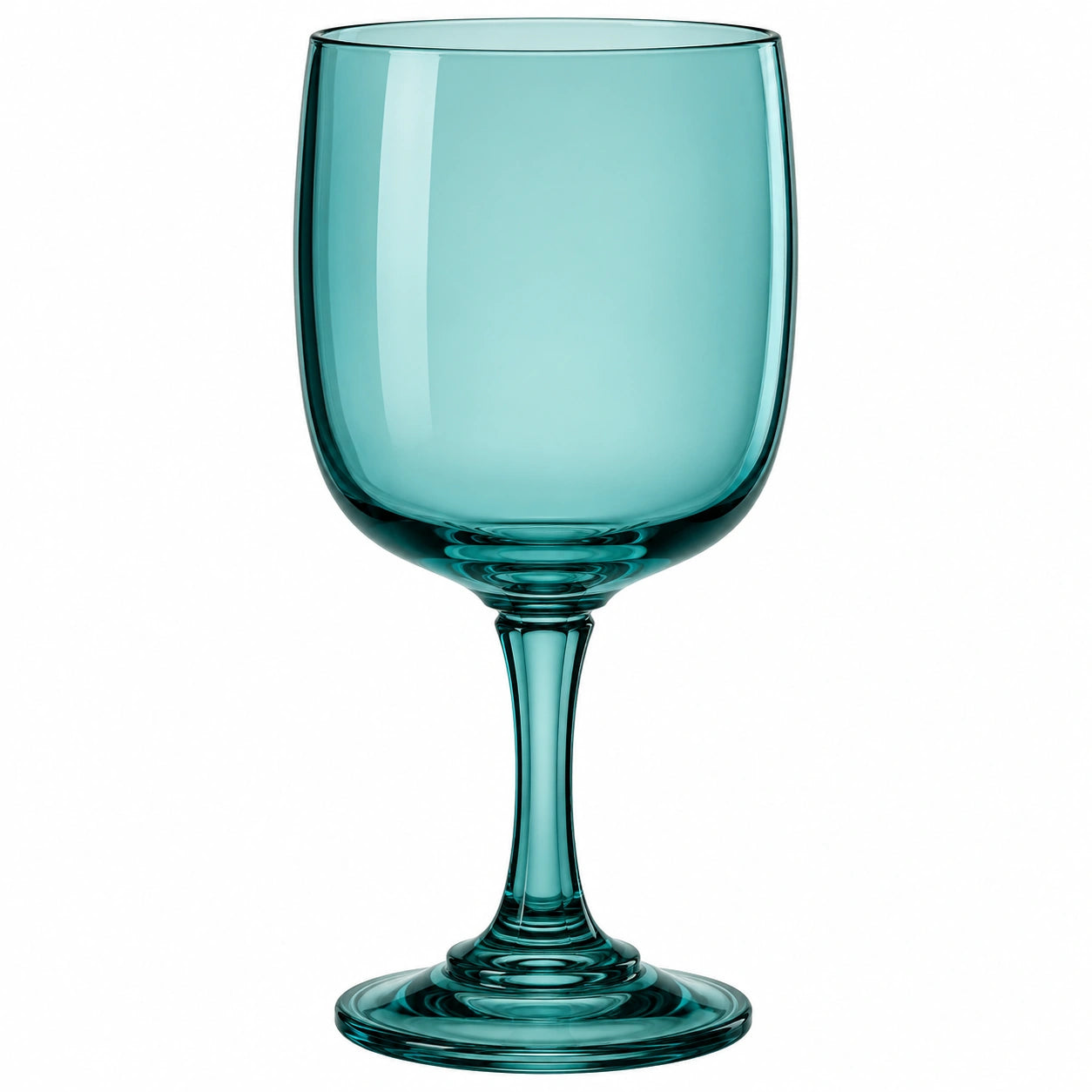 Weinglas Blau, 350ml, Klassisches Design