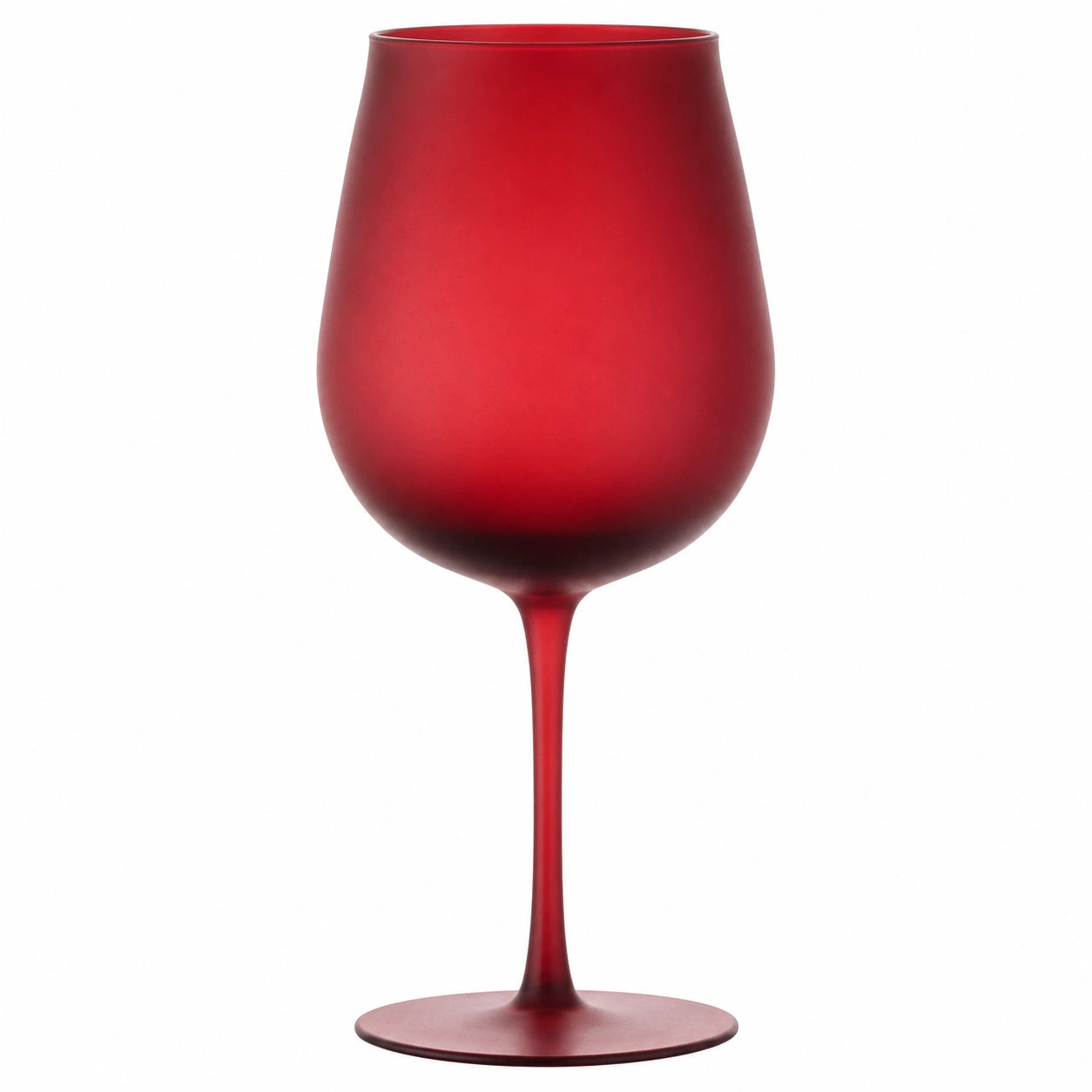 Mattes Rotweinglas 500ml Tulpenform