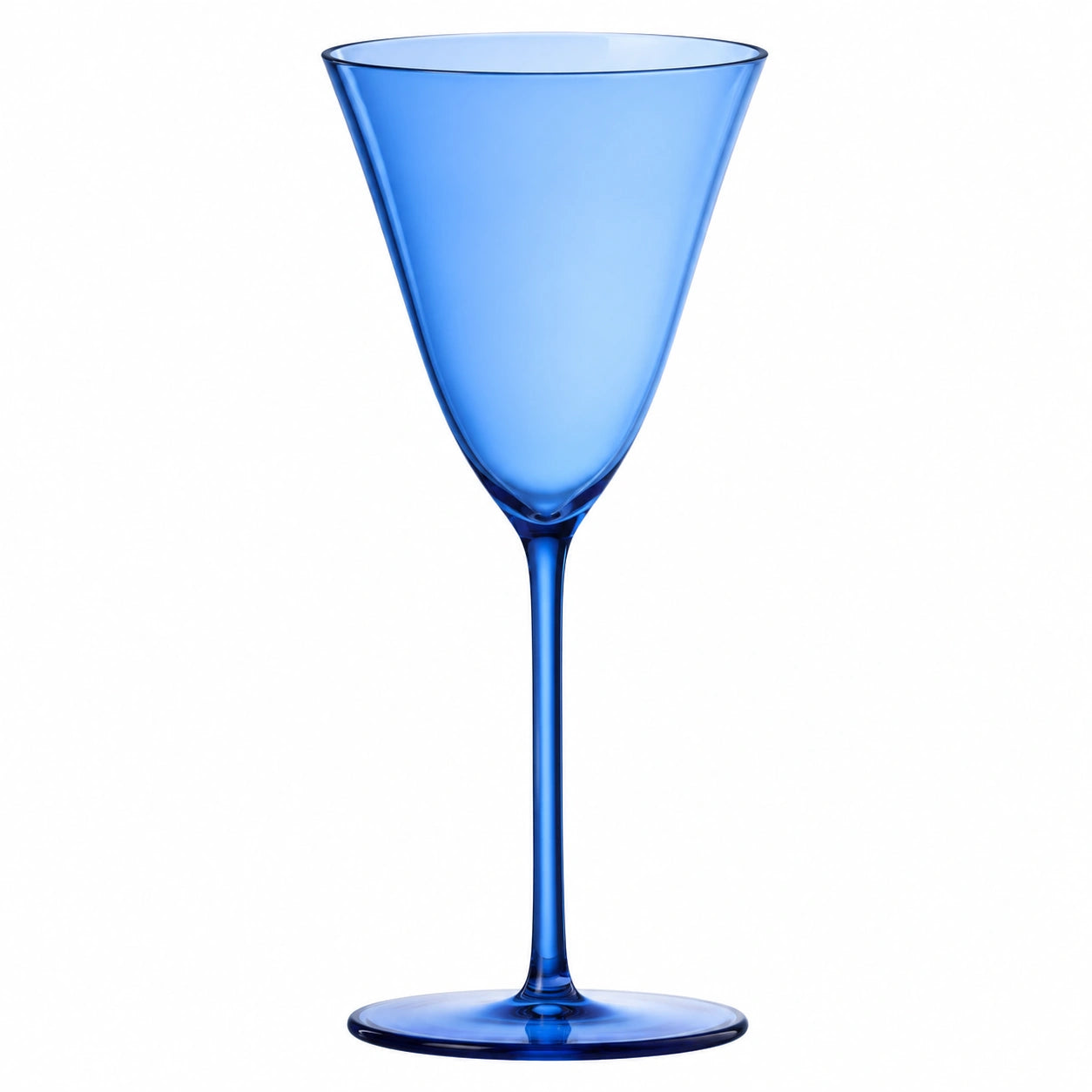 Blaues Elegantes Weinglas, 250 ml