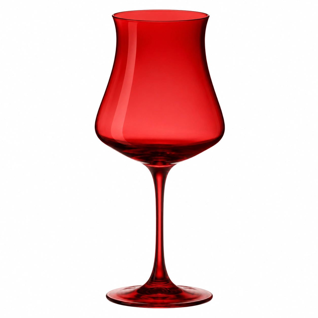 Elegant Rot Weinglas mit Schlankem Stiel