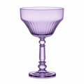 Lilafarbenes Cocktailglas 300ml mit Rillenmuster