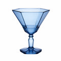 Geometrisches Blaues Cocktailglas 300ml