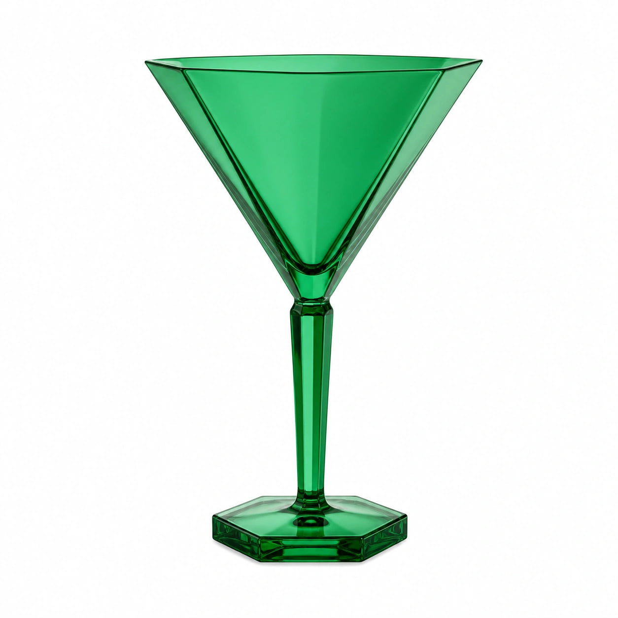 Grünes Martini-Glas 300ml, Trichterform