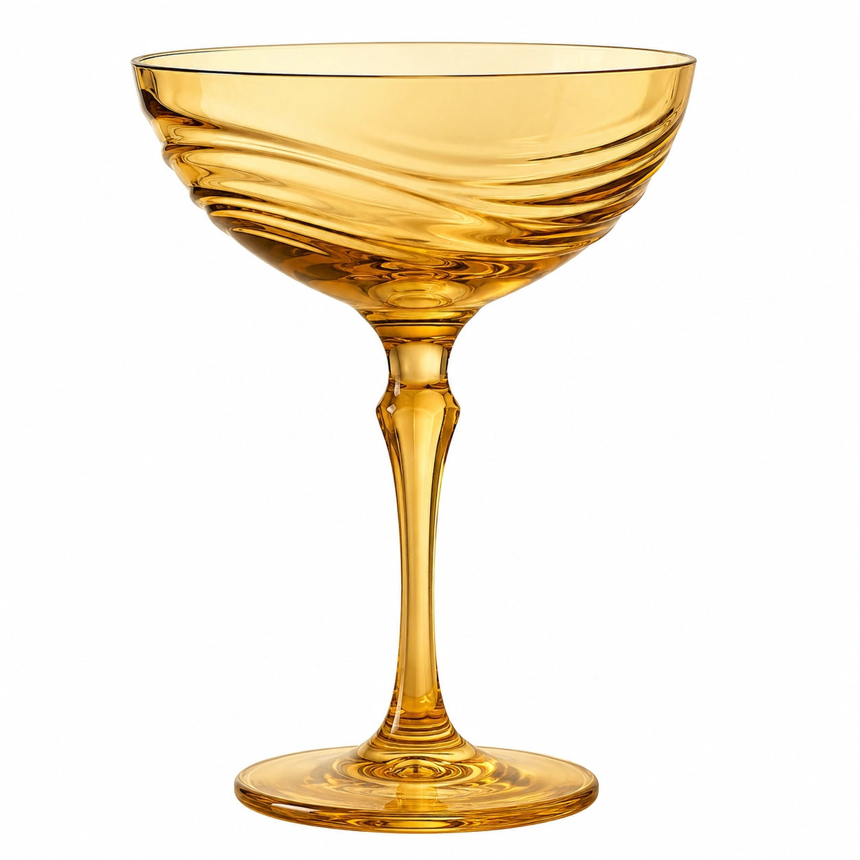 Elegantes Cocktailglas aus Kristall 200ml Bernstein