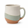 Keramikbecher Beige/Grün/Terrakotta, 300ml