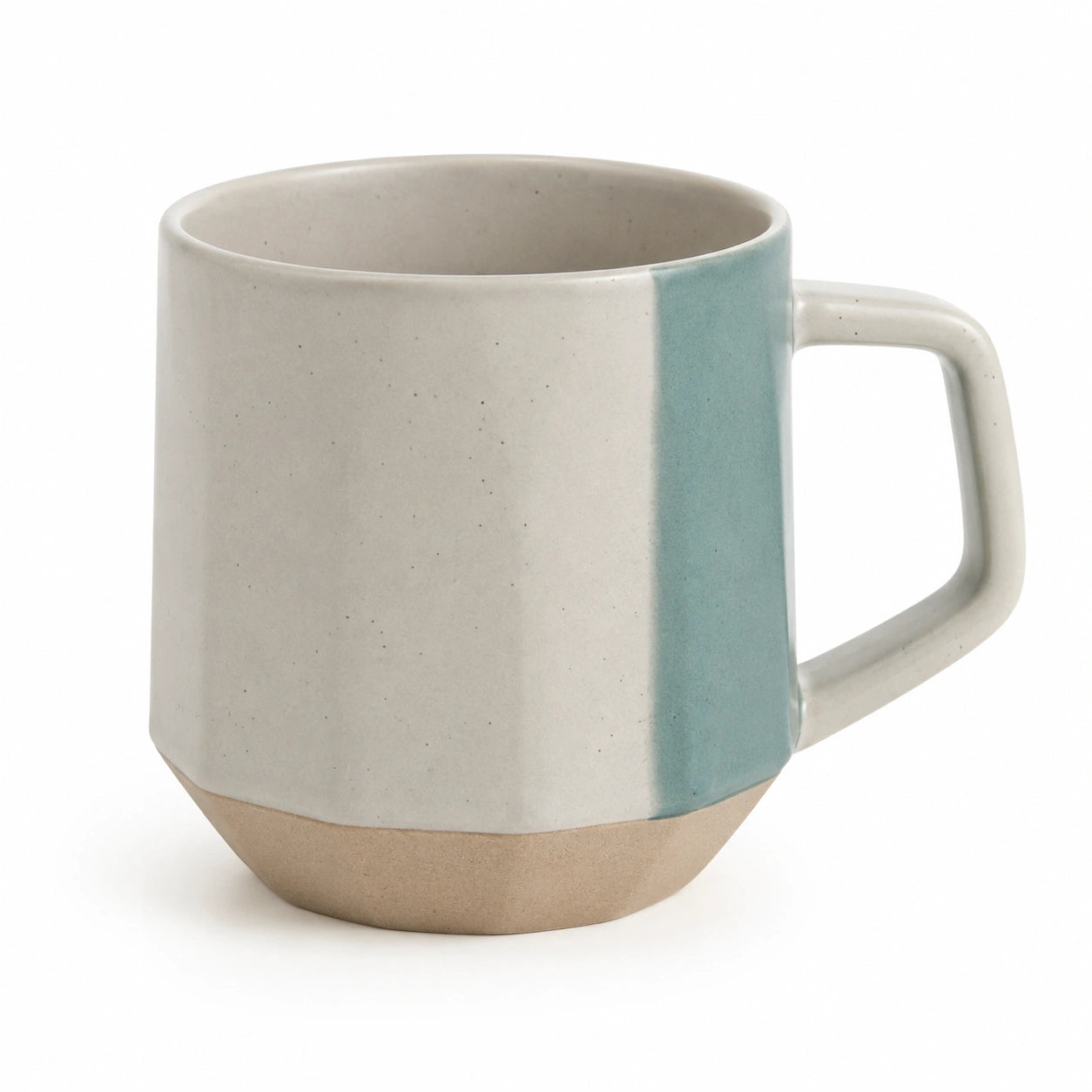Keramiktasse 350ml Grau/Blau